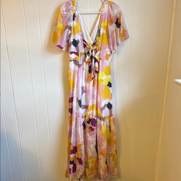 Maeve Anthropologie Floral Maxi Dress Sz 6 - Picture 4 of 6